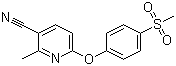 CAS 登录号：1150100-45-0, 2-甲基-6-[4-(甲磺酰基)苯氧基]-3-吡啶甲腈