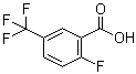structure of CAS# 115029-23-7, 2-Fluoro-5-(trifluoromethyl)benzoic acid