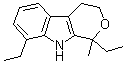 structure of CAS# 115066-03-0, 1,8-Diethyl-1,3,4,9-tetrahydro-1-methylpyrano[3,4-b]indole