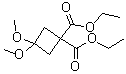 3,3-二甲氧基-1,1-环丁烷二甲酸二乙酯分子结构 (CAS 115118-67-7)