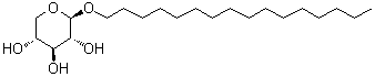 Hexadecyl beta-D-xylopyranoside molecular structure (CAS 115211-19-3)