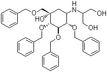 structure of CAS# 115250-39-0, Tetrabenzyl-voglibose