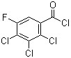 structure of CAS# 115549-05-8, 2,3,4-Trichloro-5-fluorobenzoyl chloride