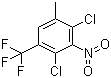 2,4-二氯-5-三氟甲基-3-硝基甲苯分子结构 (CAS 115571-69-2)