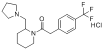 CAS # 115730-24-0, ZT 52656A hydrochloride, 1-[2-(pyrrolidin-1-ylmethyl)piperidin-1-yl]-2-[4-(trifluoromethyl)phenyl]ethanone,hydrochloride