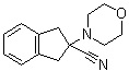 2,3-Dihydro-2-(4-morpholinyl)-1H-indene-2-carbonitrile molecular structure (CAS 1157501-77-3)