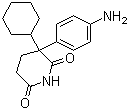 (+/-)-3-(4-氨基苯基)-3-环己基哌啶-2,6-二酮分子结构 (CAS 115883-22-2)