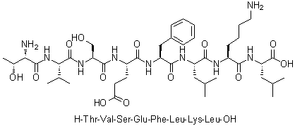 CAS 登录号：1158839-89-4, L-苏氨酰-L-缬氨酰-L-丝氨酰-L-alpha-谷氨酰-L-苯丙氨酰-L-亮氨酰-L-赖氨酰-L-亮氨酸