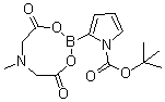 structure of CAS# 1158984-94-1, 2-(6-甲基-4,8-二氧代-1,3,6,2-二氧氮硼杂八环-2-基)-1H-吡咯-1-甲酸叔丁酯