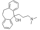 structure of CAS# 1159-03-1, 5-[3-(Dimethylamino)propyl]-10,11-dihydro-5H-dibenzo[a,d]cyclohepten-5-ol