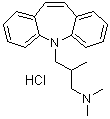 5-[3-(Dimethylamino)-2-methylpropyl]-5H-dibenz[b,f]azepine hydrochloride molecular structure (CAS 1159-80-4)
