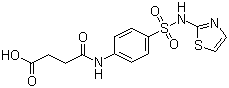 structure of CAS# 116-43-8, Succinylsulfathiazole