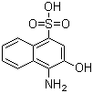 structure of CAS# 116-63-2, 1-Amino-2-naphthol-4-sulfonic acid