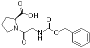 Carbobenzoxyglycyl-L-proline molecular structure (CAS 1160-54-9)