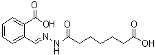 structure of CAS# 1160927-48-9, Heptanedioic acid 1-[2-[(2-carboxyphenyl)methylene]hydrazide]
