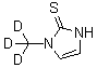 CAS # 1160932-07-9, 1,3-Dihydro-1-(methyl-d<sub>3</sub>)-2H-imidazole-2-thione