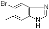 5-溴-6-甲基-1H-苯并咪唑分子结构 (CAS 116106-16-2)