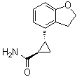 CAS 登录号：1161417-63-5, (1R,2R)-2-(2,3-二氢-4-苯并呋喃基)环丙烷甲酰胺