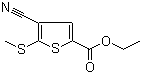 structure of CAS# 116170-84-4, 4-氰基-5-(甲硫基)噻吩-2-甲酸乙酯