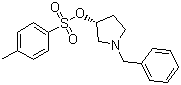(R)-N-苄基吡咯-3-甲醇对甲苯磺酸酯分子结构 (CAS 116183-80-3)
