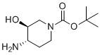 (3S,4S)-tert-Butyl 4-amino-3-hydroxypiperidine-1-carboxylate molecular structure (CAS 1161932-04-2)