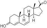 structure of CAS# 1162-56-7, 6-Dehydroprogesterone
