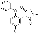 structure of CAS# 1162120-35-5, 3-(5-Chloro-2-phenoxyphenyl)-1-methyl-2,4-pyrrolidinedione
