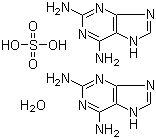 2,6-二氨基嘌呤半硫酸盐半水合物分子结构 (CAS 116295-72-8)