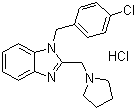 structure of CAS# 1163-36-6, 盐酸氯咪唑