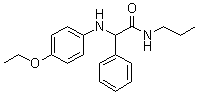 CAS 登录号：1163-54-8, alpha-[(4-乙氧基苯基)氨基]-N-丙基苯乙酰胺