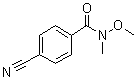 structure of CAS# 116332-64-0, 4-氰基-N-甲氧基-N-甲基苯甲酰胺
