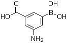 3-Amino-5-carboxylphenylboronic acid molecular structure (CAS 116378-40-6)