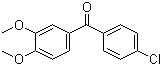 structure of CAS# 116412-83-0, 4-Chloro-3',4'-dimethoxybenzophenone