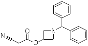 2-Cyanoacetic acid 1-(diphenylmethyl)-3-azetidinyl ester molecular structure (CAS 116574-14-2)
