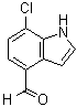 structure of CAS# 1167055-37-9, 7-Chloro-1H-indole-4-carboxaldehyde