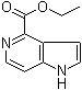 structure of CAS# 1167056-36-1, 1H-Pyrrolo[3,2-c]pyridine-4-carboxylic acid ethyl ester