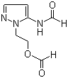 structure of CAS# 116856-18-9, 5-Formamide-1-(2-formyloxyethyl)pyrazole