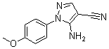 CAS # 116884-64-1, 5-Amino-1-(4-methoxyphenyl)-1H-pyrazole-4-carbonitrile