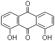 structure of CAS# 117-10-2, 1,8-Dihydroxyanthraquinone