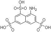CAS # 117-42-0, 1-Aminonaphthalene-3,6,8-trisulfonic acid, 1-Naphthylamine-3,6,8-trisulfonic acid, 3,6,8-Trisulfo-1-naphthylamine, 8-Aminonaphthalene-1,3,6-trisulfonic acid, Amino-H acid, Koch acid, Koch's acid, NSC 227195, T Acid