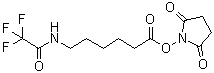 structure of CAS# 117032-51-6, N-[6-[(2,5-二氧代-1-吡咯烷基)氧基]-6-氧代己基]-2,2,2-三氟乙酰胺