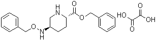 structure of CAS# 1171080-45-7, (2S,5R)-5-[(苯基甲氧基)氨基]-2-哌啶羧酸苯甲酯草酸盐
