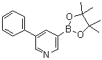 3-苯基-5-(4,4,5,5-四甲基-[1,3,2]二氧硼杂环戊烷-2-基)吡啶分子结构 (CAS 1171891-07-8)
