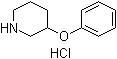 structure of CAS# 1171992-10-1, 3-Phenoxypiperidine hydrochloride (1:1)