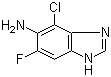 structure of CAS# 117275-51-1, 4-Chloro-6-fluoro-1H-benzimidazol-5-amine