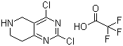 structure of CAS# 1172930-59-4, 2,4-Dichloro-5,6,7,8-tetrahydropyrido[4,3-d]pyrimidine 2,2,2-trifluoroacetate
