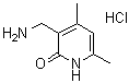 structure of CAS# 1173081-96-3, 3-(Aminomethyl)-4,6-dimethyl-2(1H)-pyridinone hydrochloride