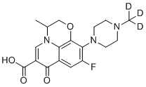 structure of CAS# 1173147-91-5, Ofloxacin-d3