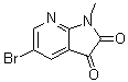structure of CAS# 1173721-45-3, 5-溴-1-甲基-1H-吡咯并[2,3-b]吡啶-2,3-二酮