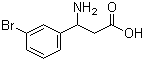 structure of CAS# 117391-50-1, 3-Amino-3-(3-bromophenyl)propanoic acid